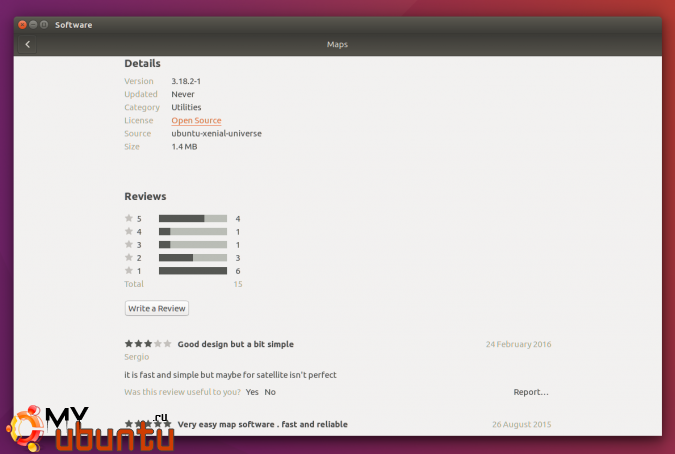 ubuntu1604 xenial gnome software app