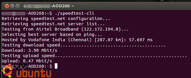 speedtest-cli-ubuntu