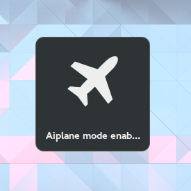 airplane mode enabled