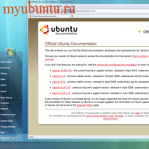 Тема Windows7 (W7 Theme) на Ubuntu