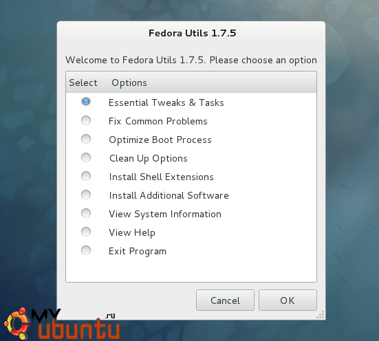 Новая версия Fedora Utils с поддержкой Fedora 16