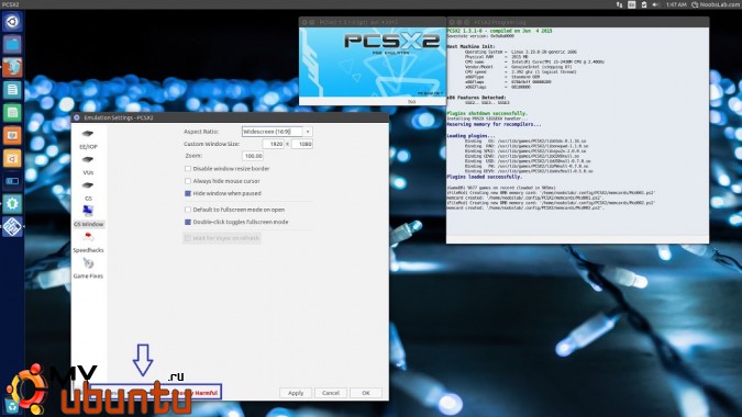 Эмулятор PS2-игр для Ubuntu