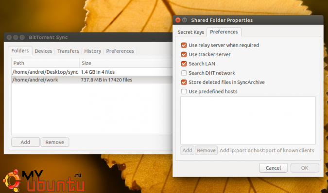 Устанавливаем BitTorrent Sync GUI в Ubuntu или Debian [PPA-репозиторий]