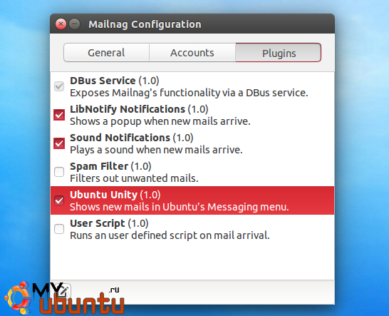 Обновление оповещателя о новой почте Mailnag: теперь не только для GNOME Shell