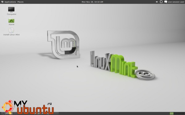 Установка Linux Mint 12 (используя live USB или CD/DVD)