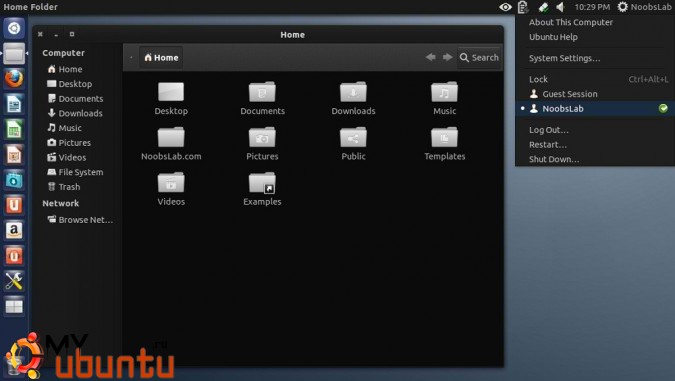 Темная тема Dorian для Ubuntu