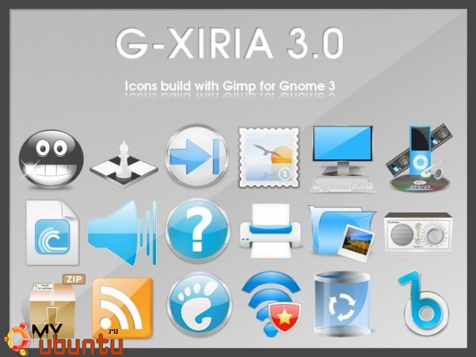 Иконки G-Xiria для Ubuntu
