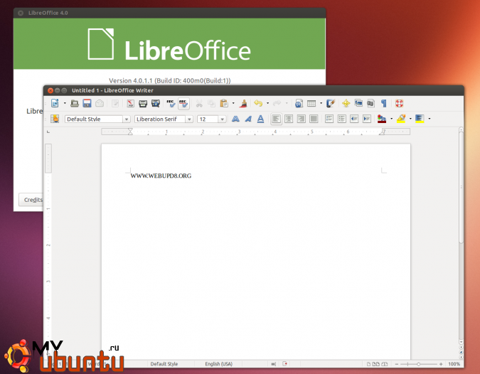 Как установить LibreOffice 4 в Ubuntu через PPA
