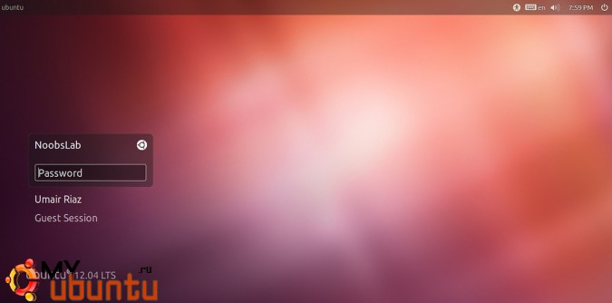 Удаляем белые точки с экрана входа Ubuntu 12.04
