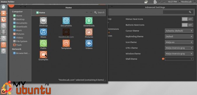 Устанавливаем темы Malys-Inversio на Ubuntu/Linux Mint (GTK 3)