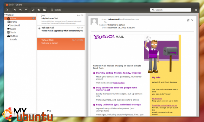 Последняя версия Geary Mail теперь доступна и для Ubuntu 12.04 LTS