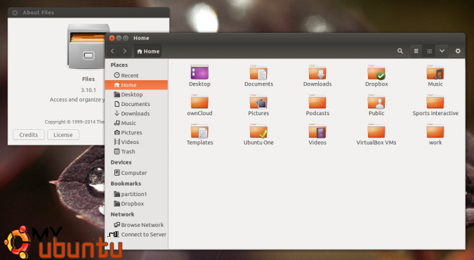 Nautilus 3.10 стал доступен в Ubuntu 14.04 Trusty Tahr