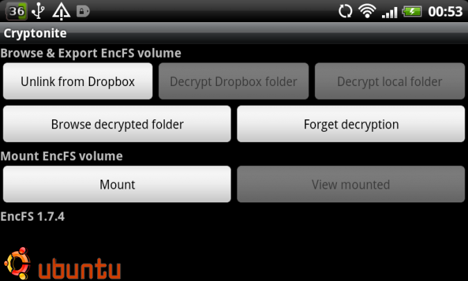 Dropbox: получаем поддержку чтения/записи EncFS на Android через Cryptonite