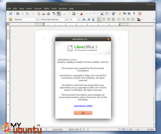 Вышел Libreoffice 3.5 — установите его в Ubuntu