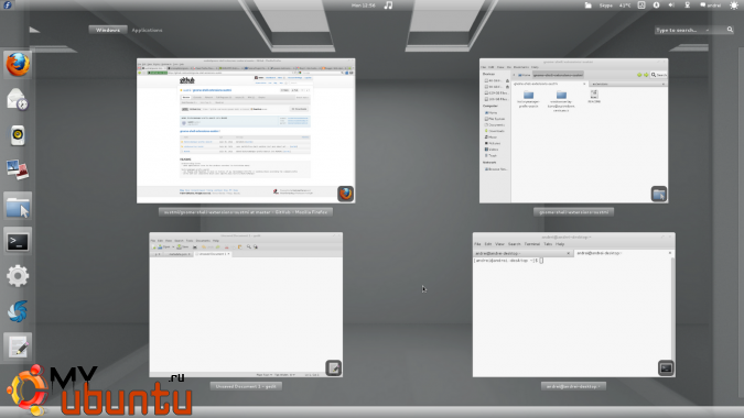 2 расширения GNOME Shell